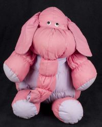 Applause Puffles Pink Elephant 1986 Plush
